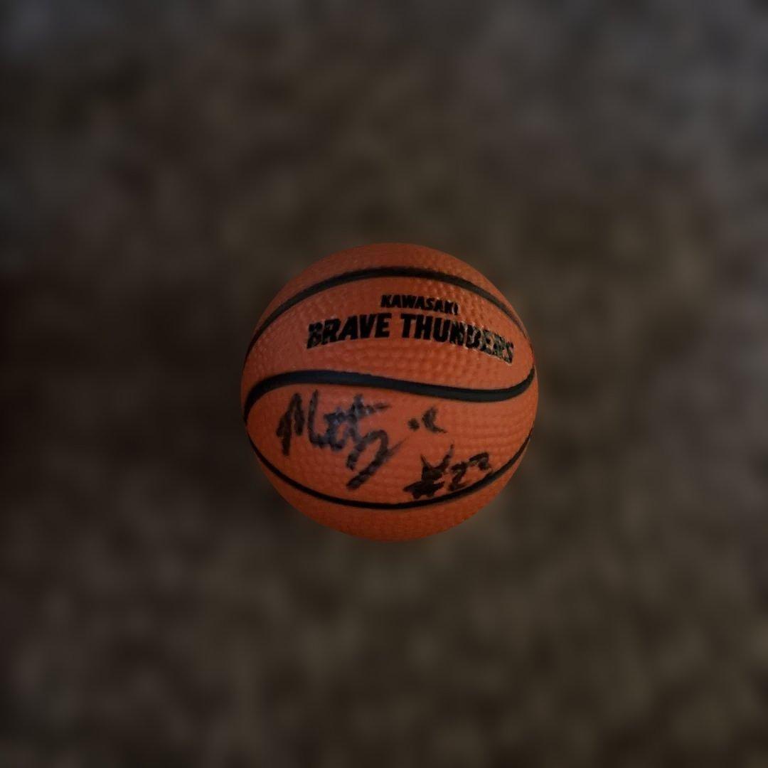 川崎ブレイブサンダーサイン入りミニバスケットボール5個セット