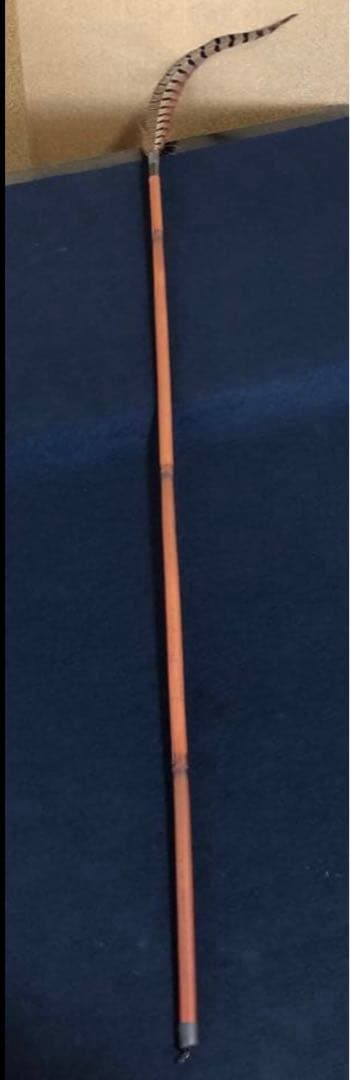 ️《R》掛け軸用 羽箒 雉 木箱 元箱　260107か5