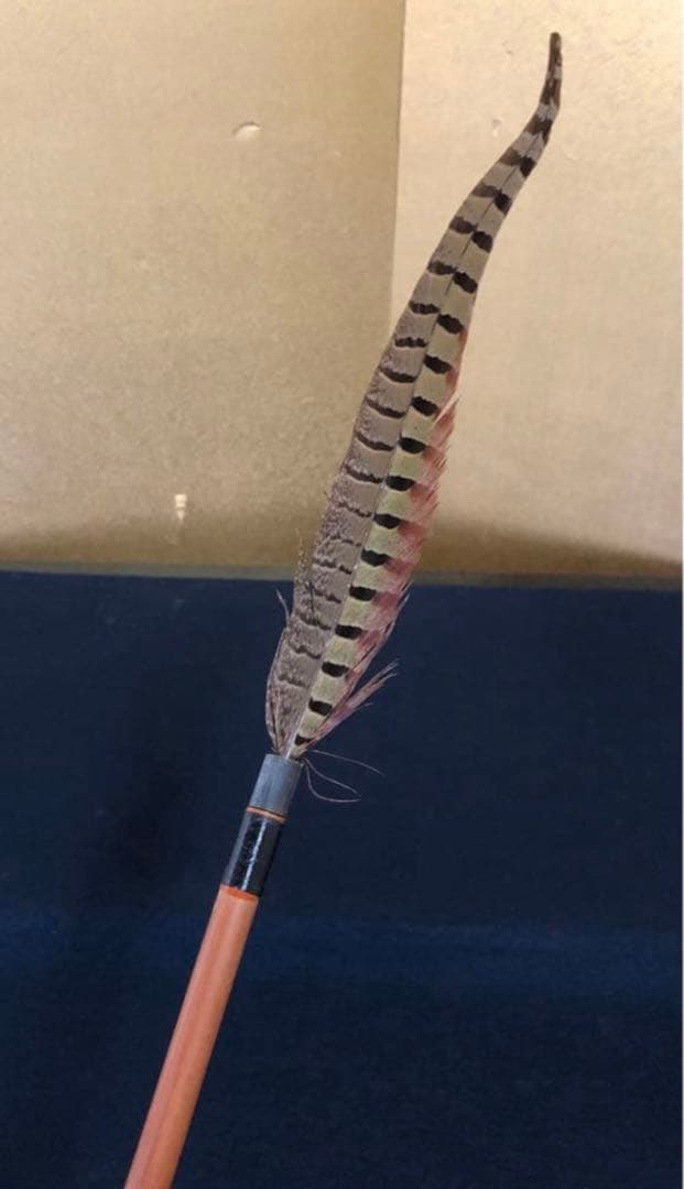 ️《R》掛け軸用 羽箒 雉 木箱 元箱　260107か5