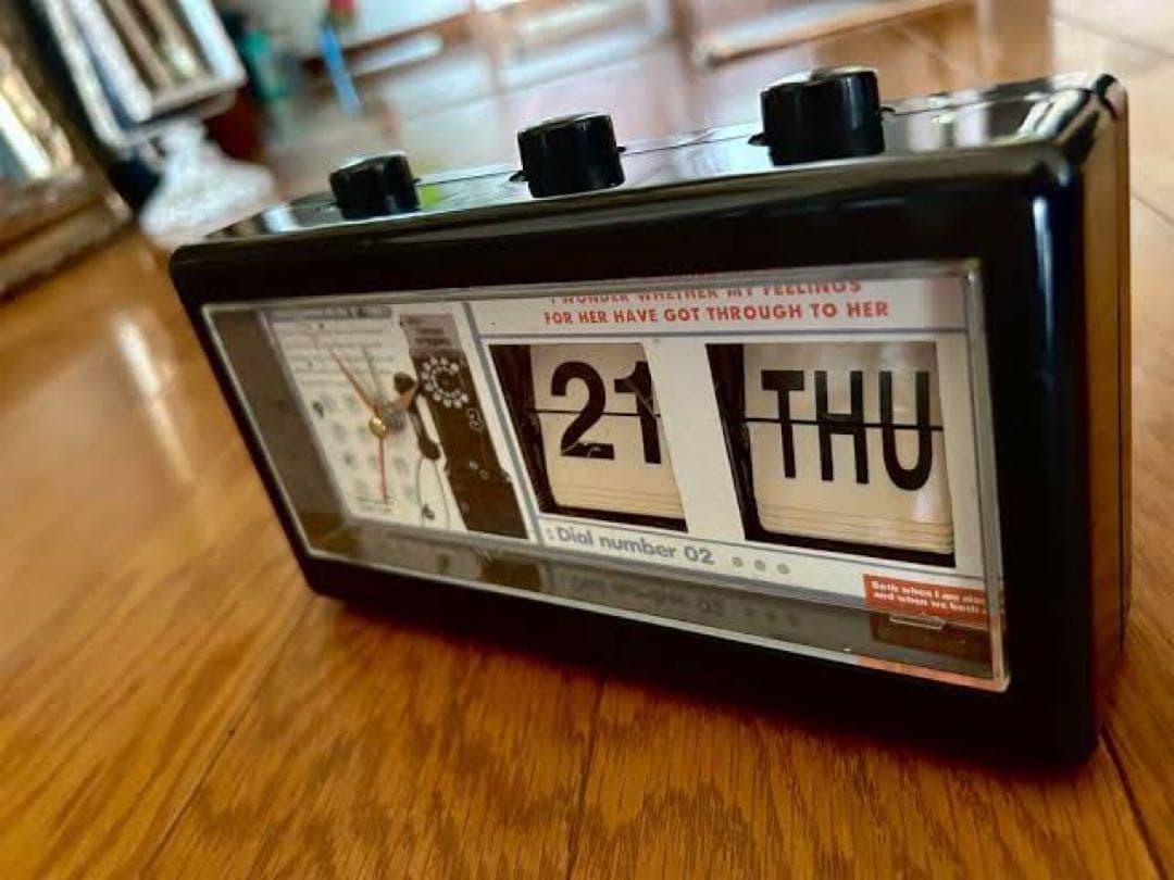 パタパタカレンダー時計　レトロ　ヴィンテージ　昭和レトロ flip clock
