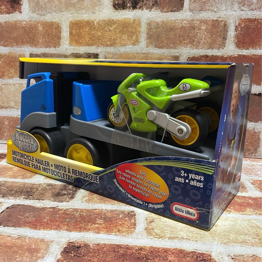 リトルタイクスRUGGED RIGGZ モーターサイクル運搬車&バイク２台セット