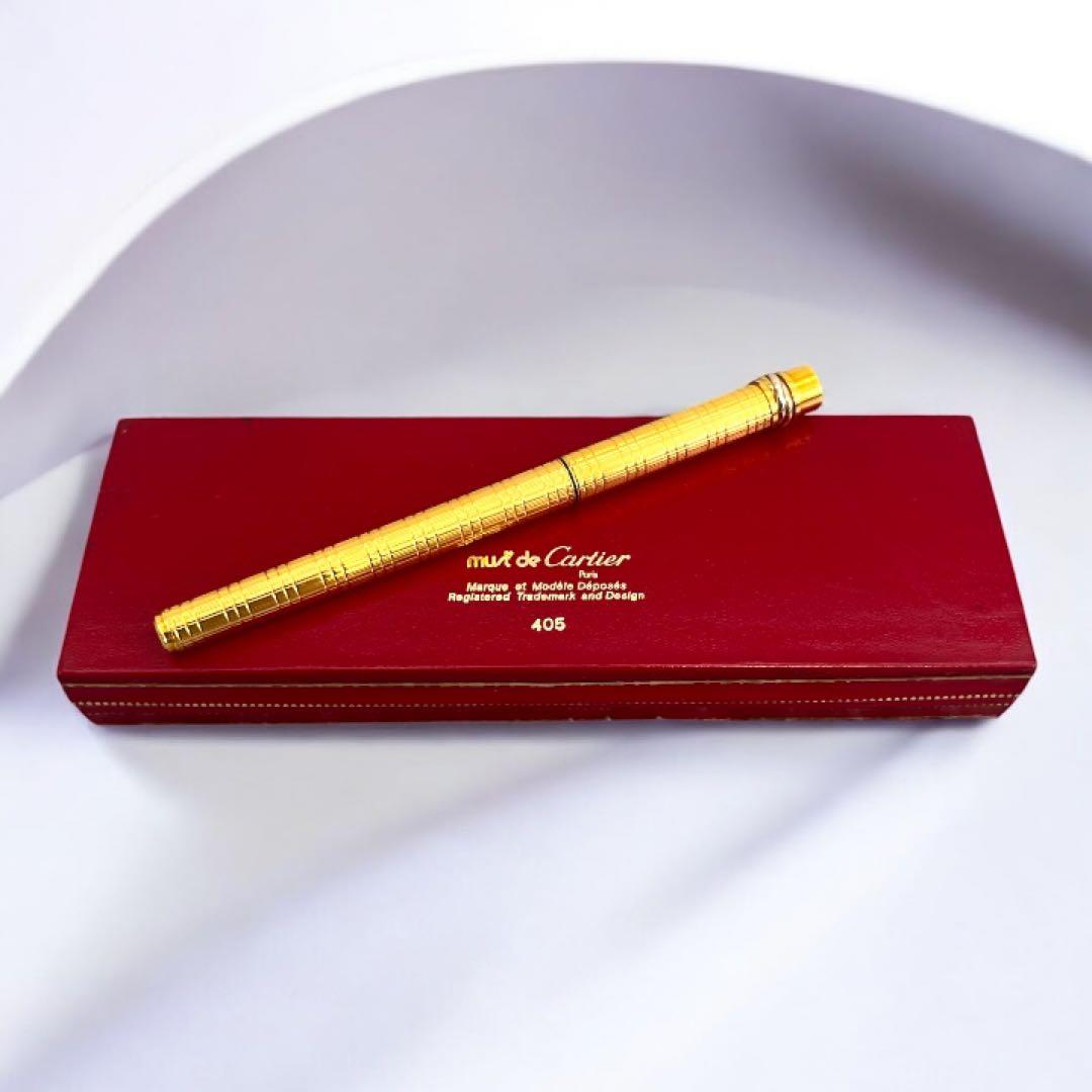Cartier カルティエ トリニティ 万年筆 ゴールド ペン先18K レア