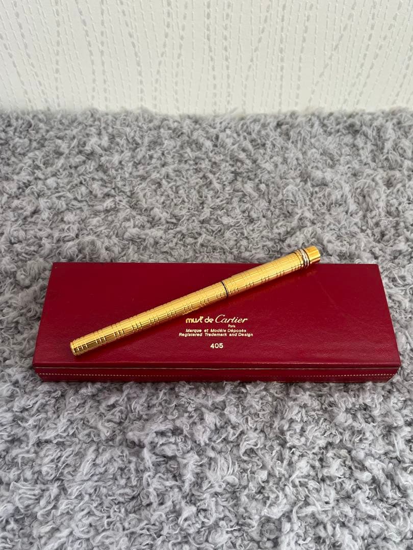Cartier カルティエ トリニティ 万年筆 ゴールド ペン先18K レア