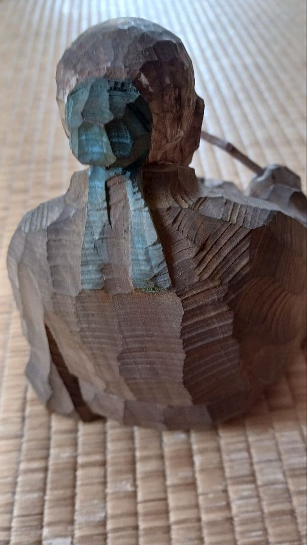 工藤敬三 作「黄初平」 木製像置物