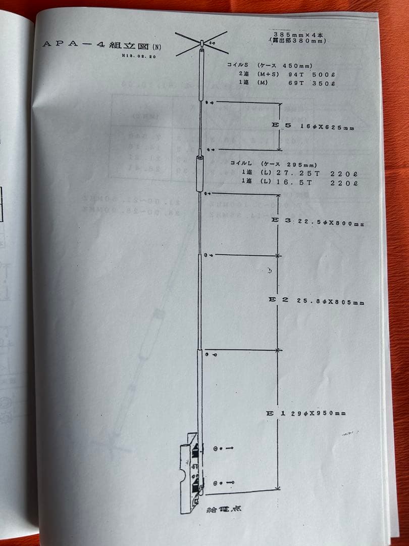 ミニマルチアンテナ　APA-4 7.14.21.28MHz 4バンド