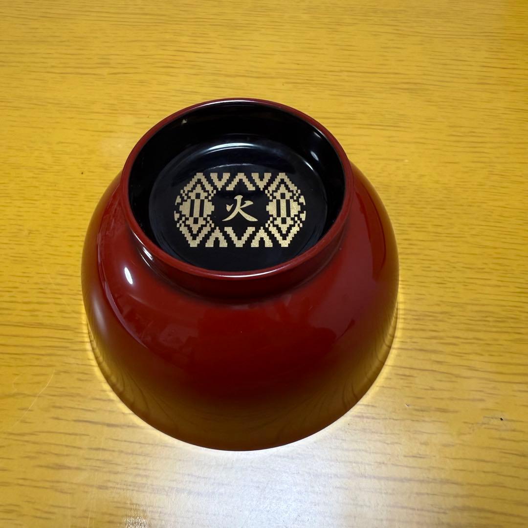 【陰陽五行漆器】火性（赤）の食器セット