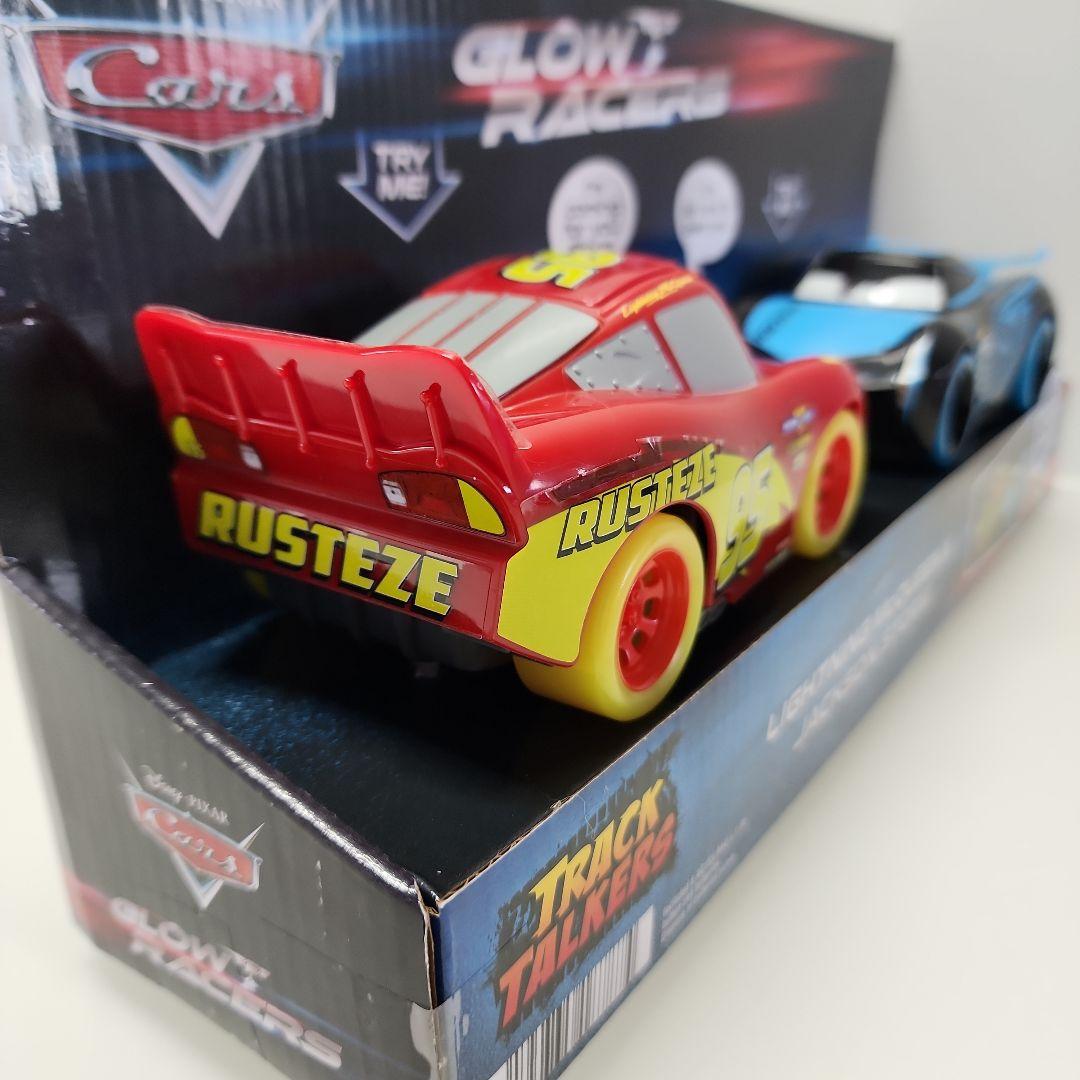 ディズニー カーズ マックイーン ジャクソン 英語おしゃべり 光る ミニカー２台