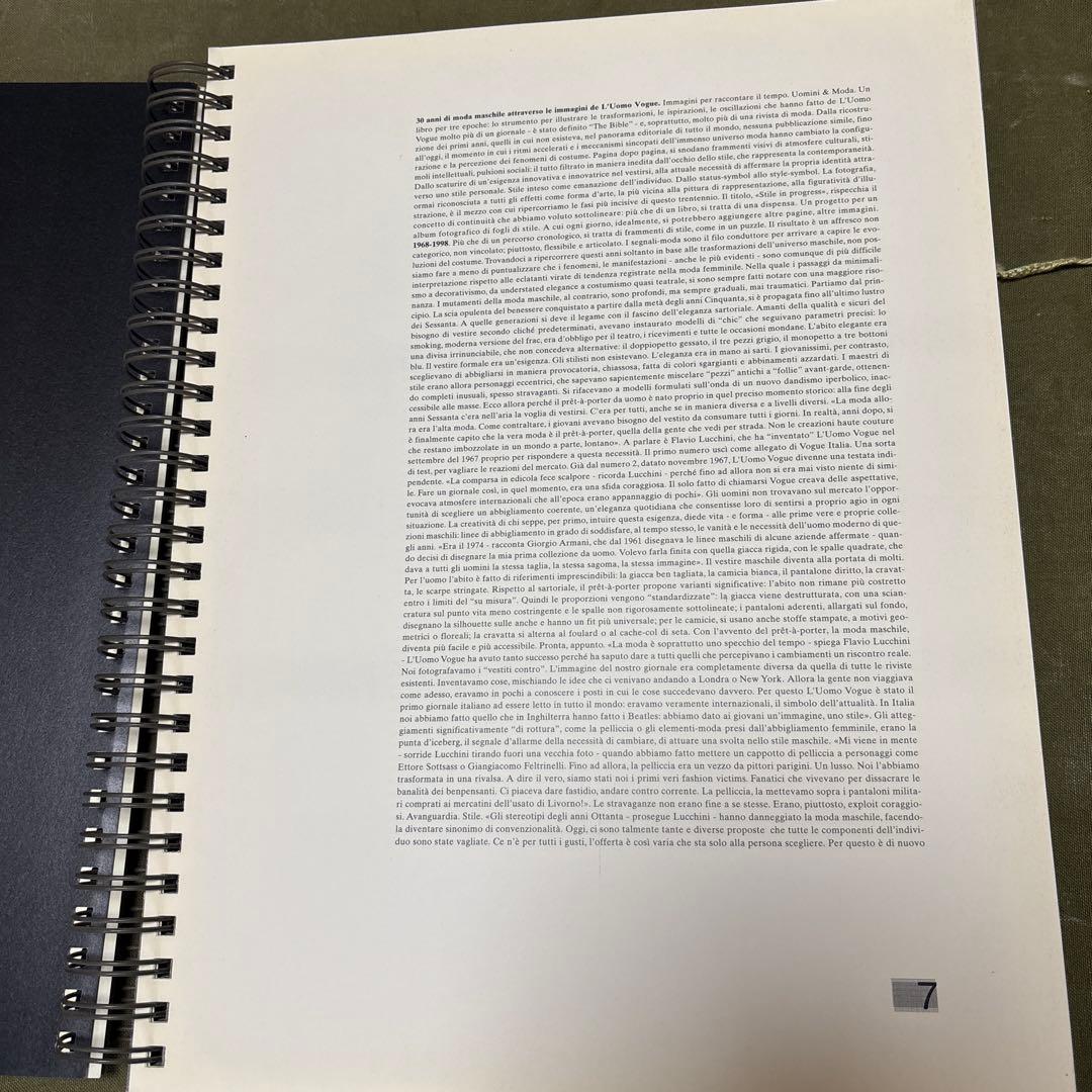 芸術写真 L'UOMO VOGUE1968-1998 STILE IN PROGRESS
