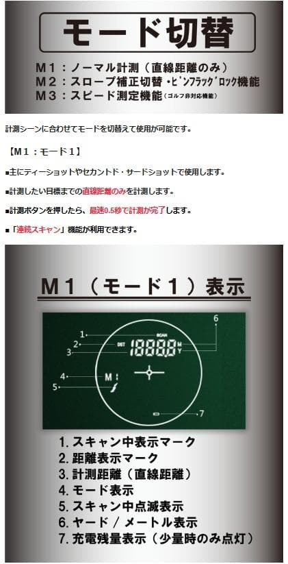 ゴルフ距離計レーザー