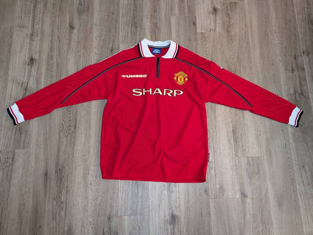 伝説【トレブル 達成】UMBRO マンチェスターユナイテッド長袖UF英国製