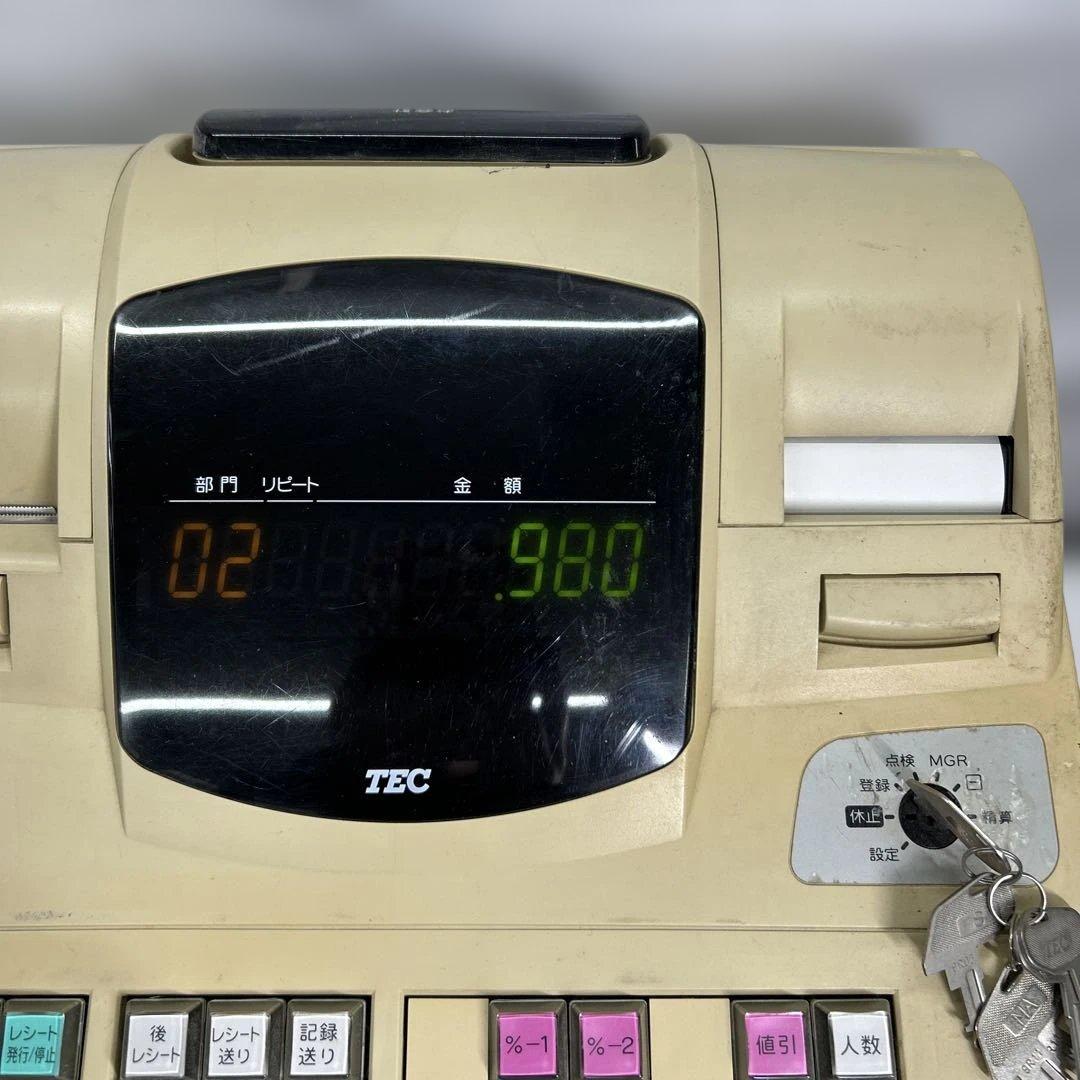 テック 電子レジスター MA-600 説明書付き レジスター TEC ジャンク品