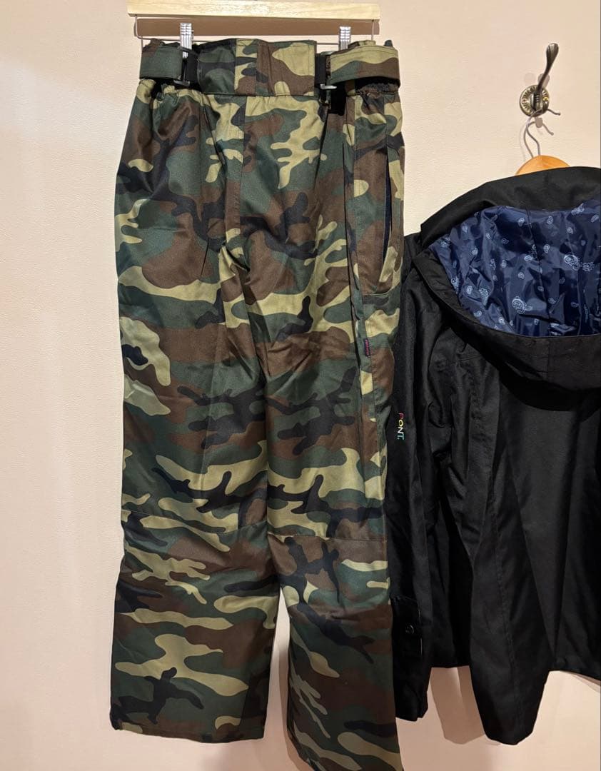 PONTAPES スキー スノーボードウェアセット XL 迷彩 メンズ