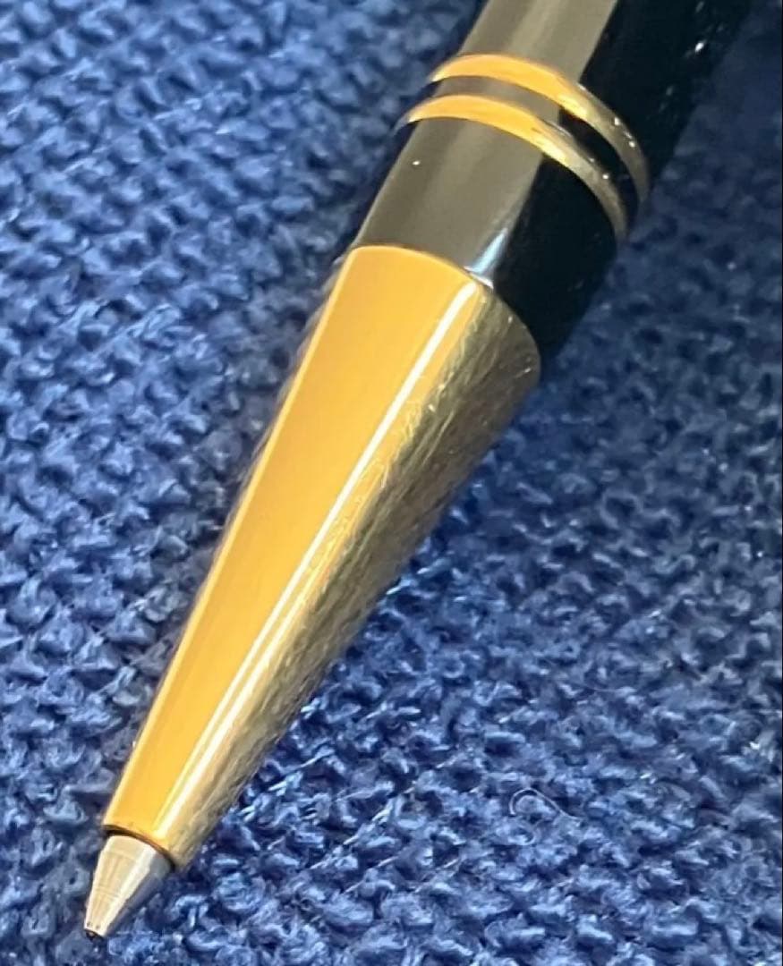 最終価格！英国製/重厚なブラック軸にダブル金環のパーカーデュオフォールドBP