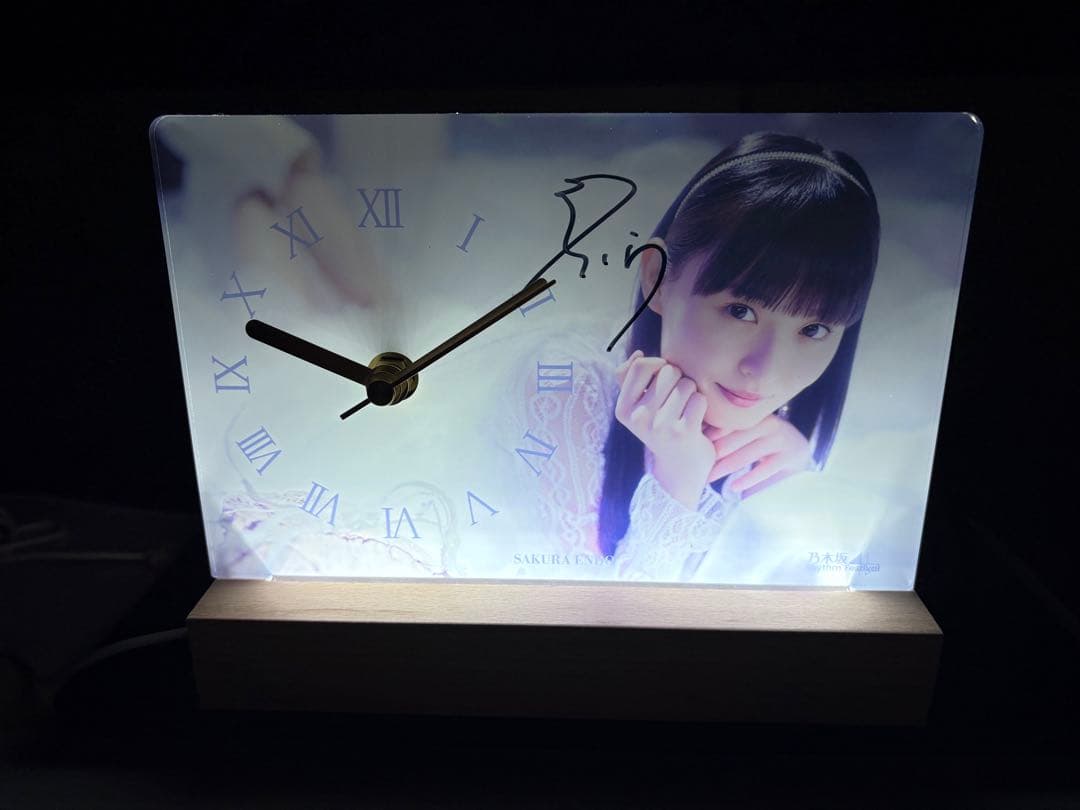 乃木フェス　7周年　遠藤さくら直筆サイン入りフォトクロック