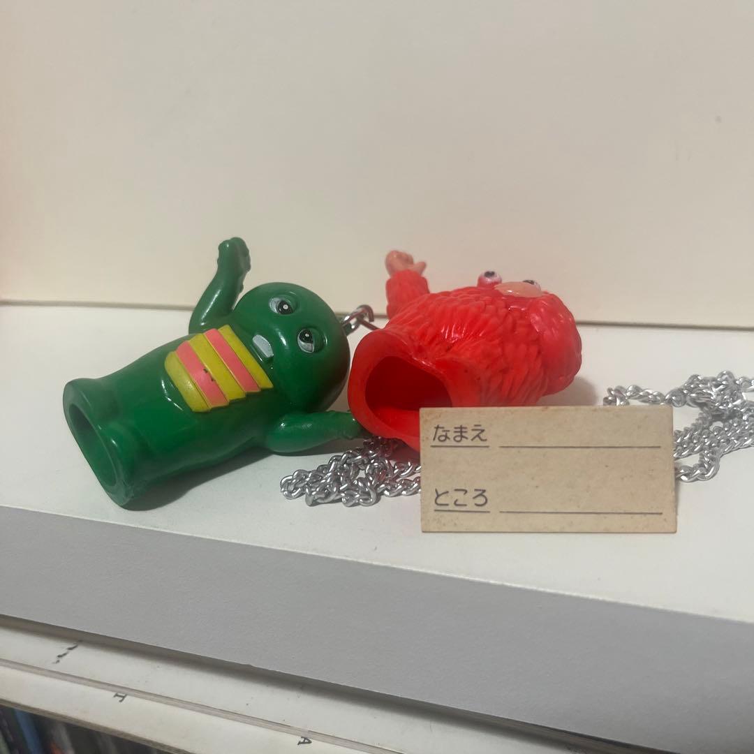 パトラ製 ガチャピン ムック ソフビ ペンダント フィギュア