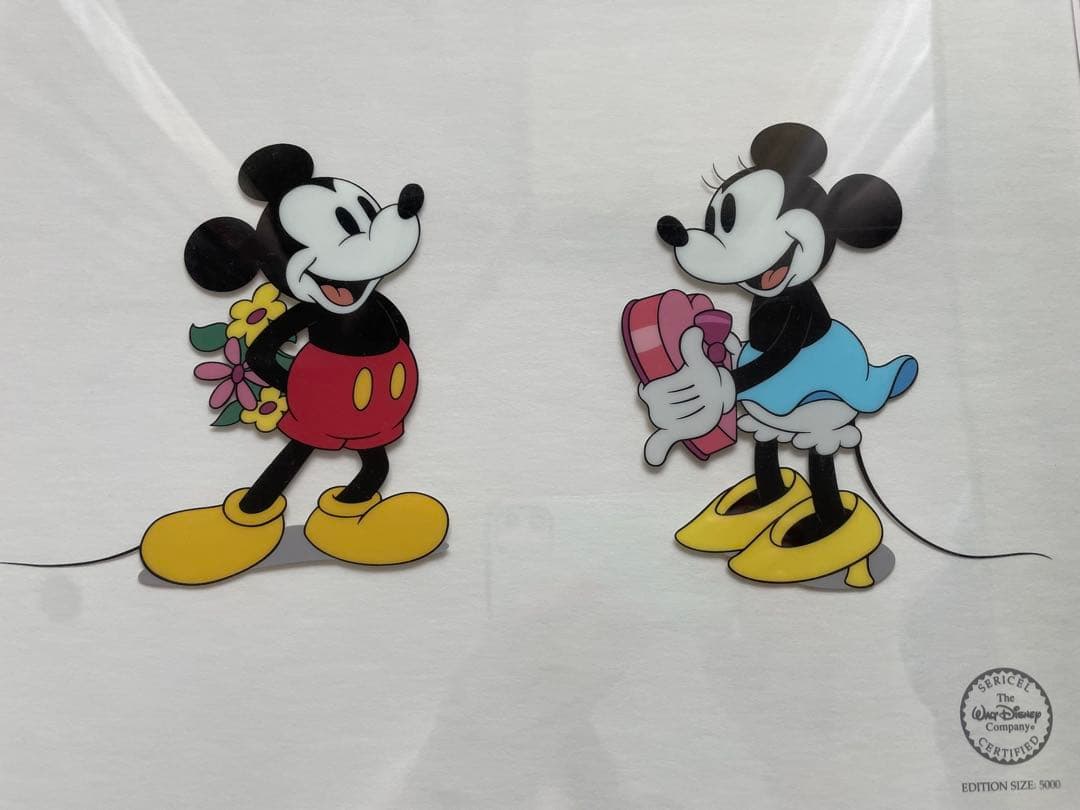 ディズニー ミッキー ミニー セル画 パピーラブ スウィートハート セリセル