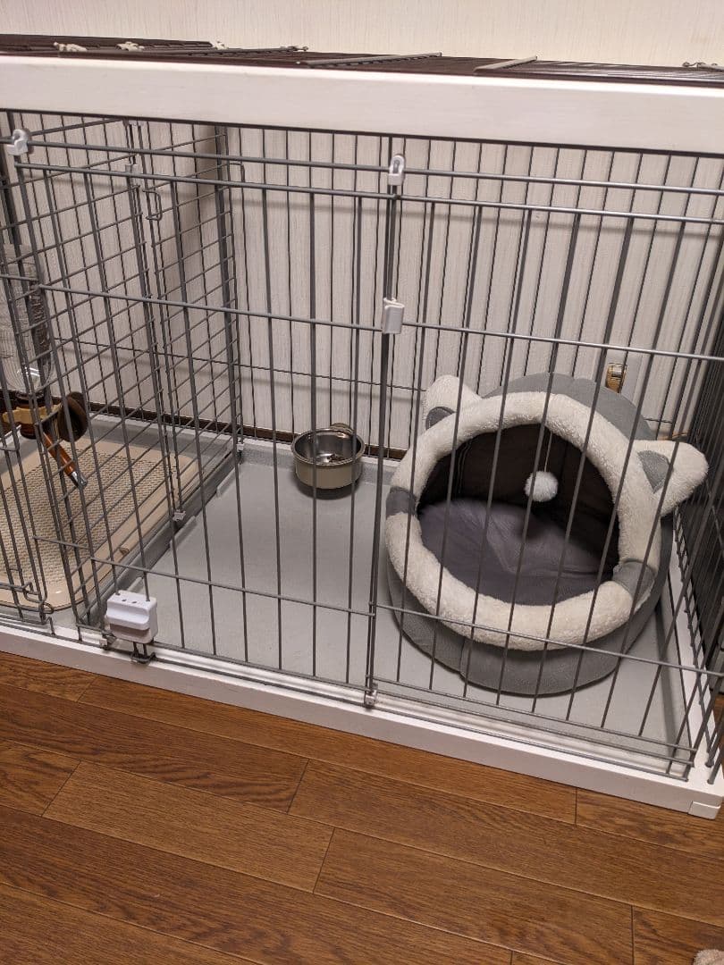 【犬用ケージ☆屋根付き】 ペティオドックルームサークルワイド☆トイレスペース分離