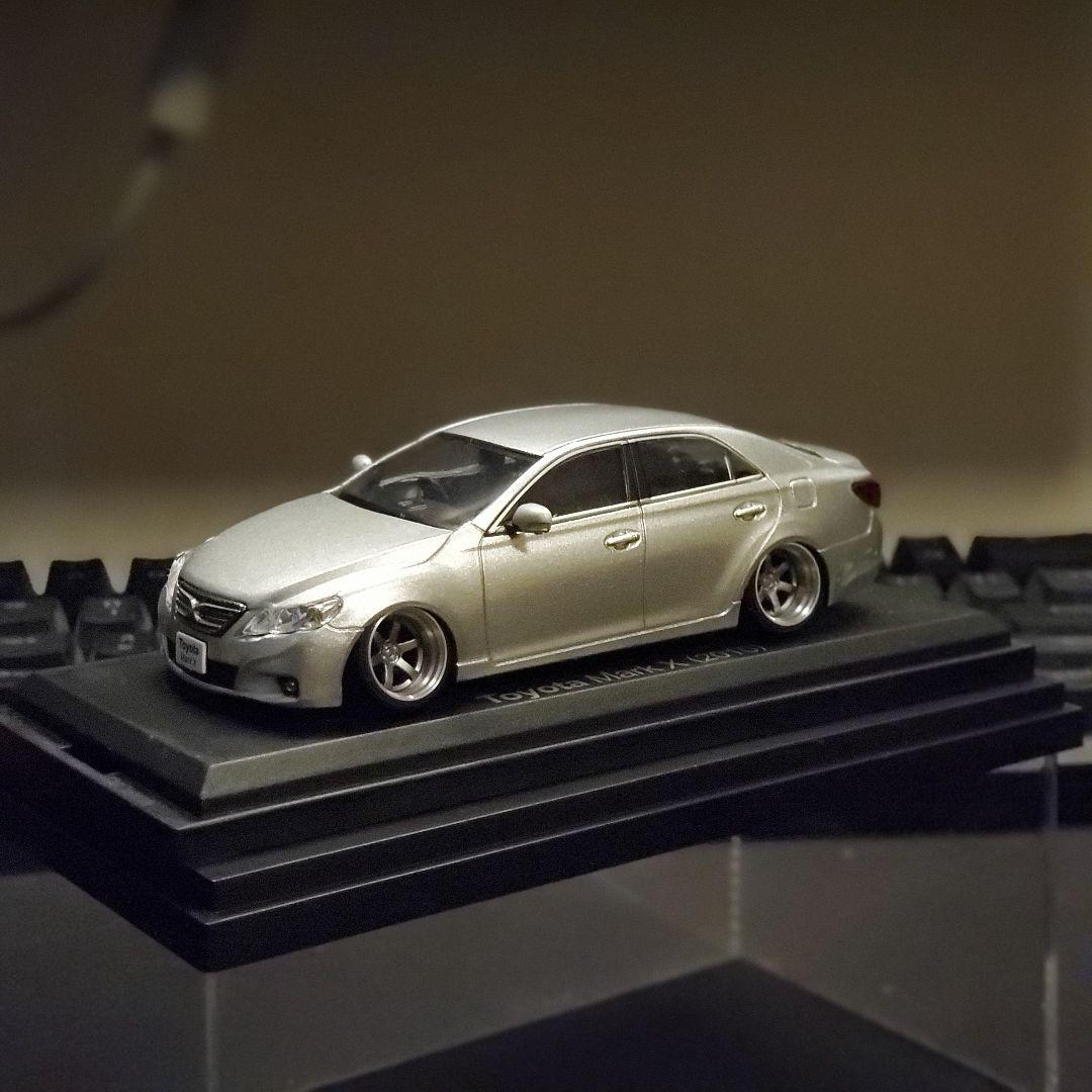 トヨタ マークX シルバー 1/43スケール
