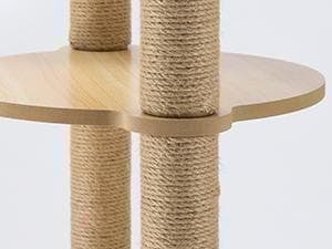 天空の キャットタワー 木製 宇宙船　展望台　多頭飼い 大型 168cm