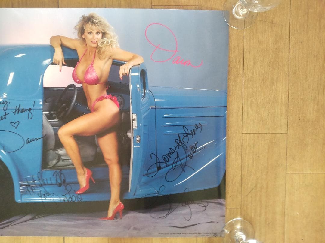 シボレー Chevy Coupe シェビー クーペ 美女 サイン入り ポスター