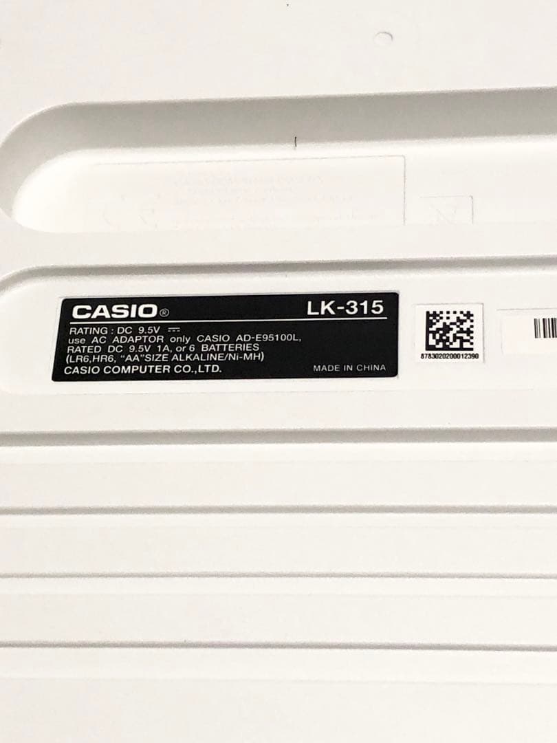 【完動品】CASIO 光ナビゲーションキーボード LK-315 電子ピアノ