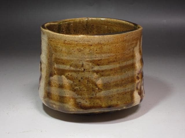 【1/26までセール】★北大路魯山人　織部蟹絵福字茶碗　黒田陶々庵極め★x239