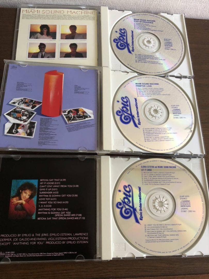 グロリア・エステファン＆マイアミ・サウンド・マシーン 旧規格3タイトルセット