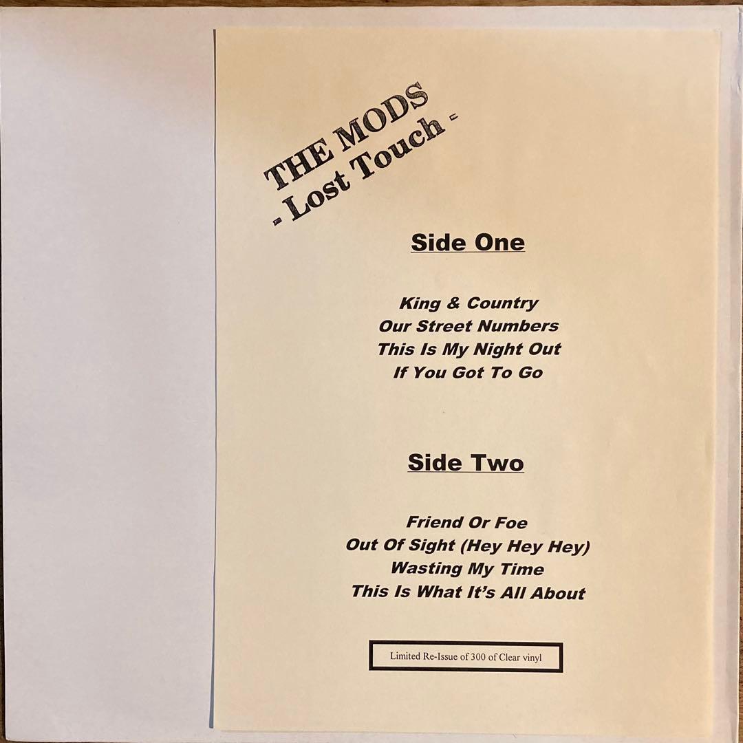 洋楽 THE MODS - Lost Touch LP