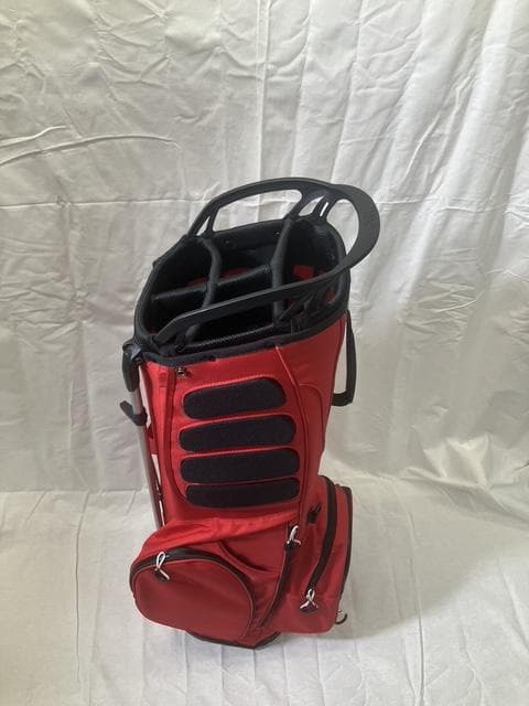 の*ん様 【美品】OWLI キャディバッグ 9型 軽量モデル レッド ゴルフバッ