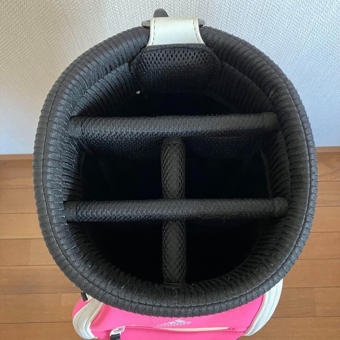 AB-118 アディダス キャディバッグ ピンク×ホワイト ※訳あり 送料無料