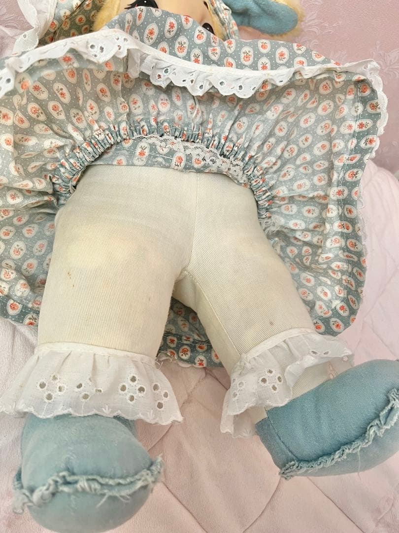 ラシュトン バニー　うさぎ ドール ヴィンテージ　花柄