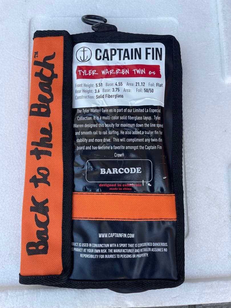 美品　キャプテンフィン タイラーウォーレン ツインフィン2+1 ツインスタビ