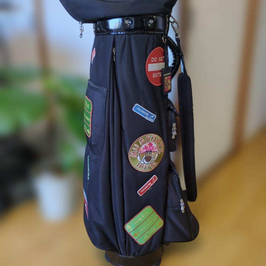M-U SPORTS ブラックキャディバッグ