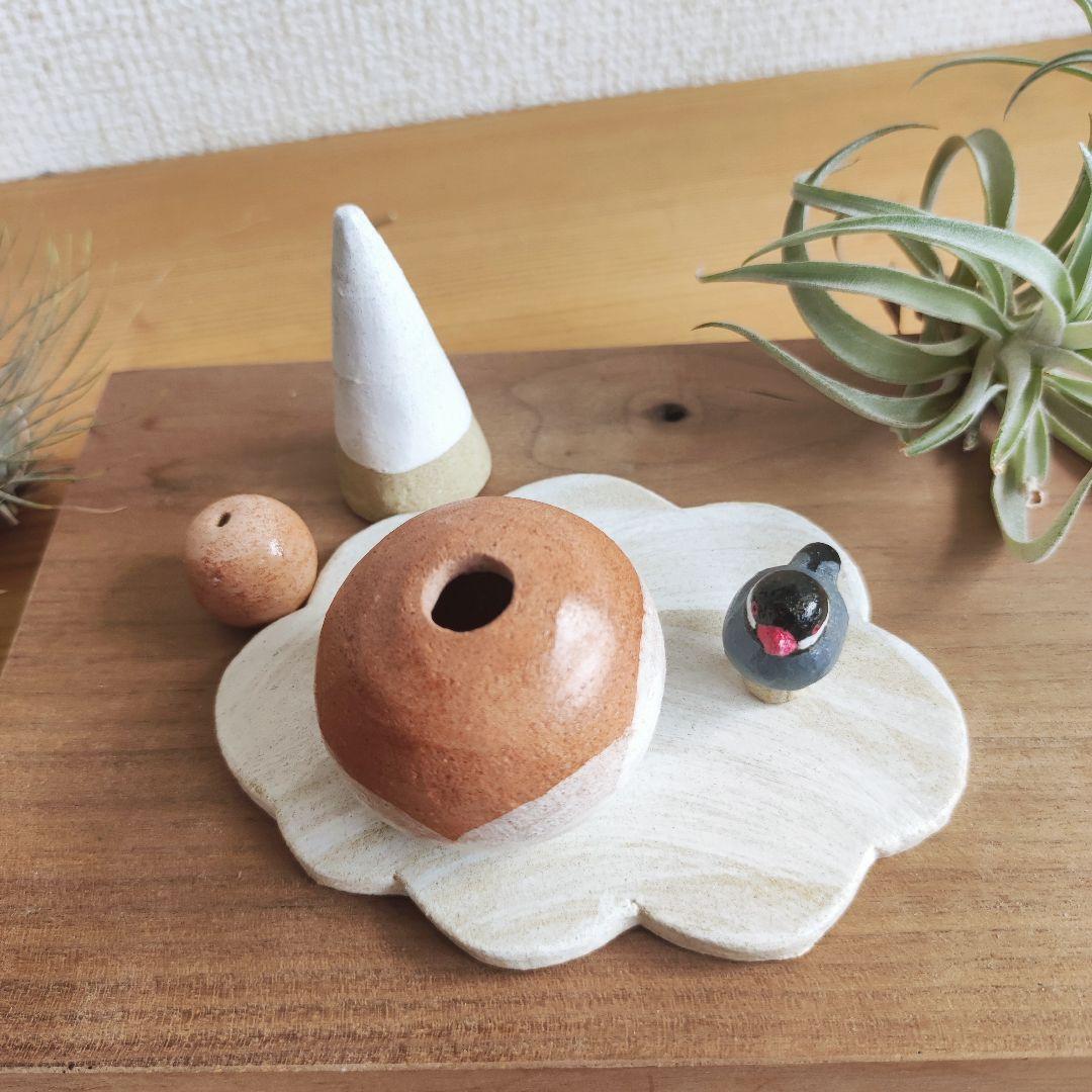 文鳥さんの色々アレンジお香立てセット