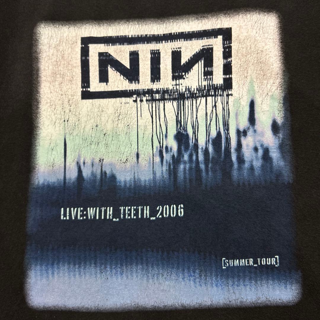 00s NINE INCH NAILS with teeth Tシャツ L