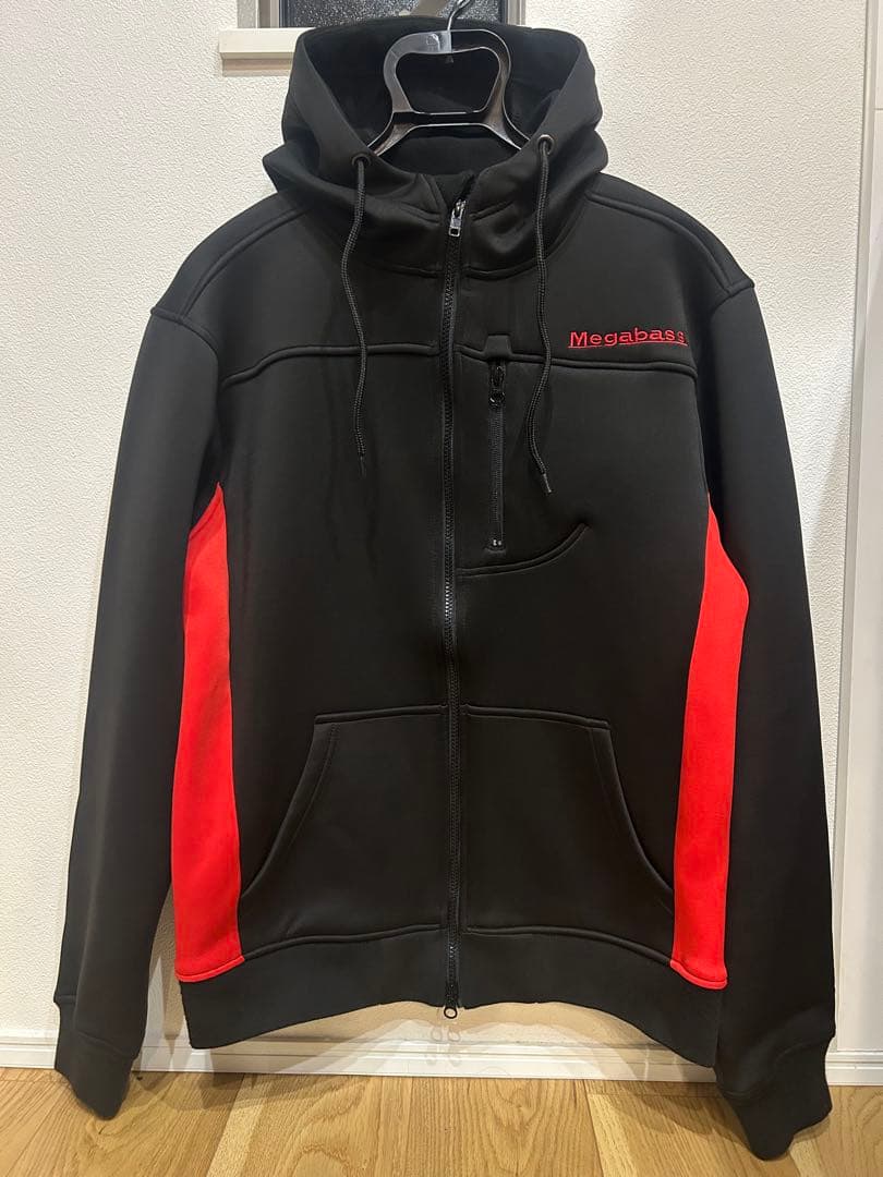 メガバス　HYBRID HOODY ハイブリッドフーディー　パーカー　ブラック