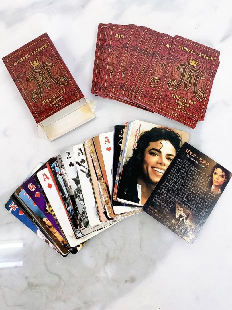 ＄Michael Jackson KING OF POP トランプカード　グッズ