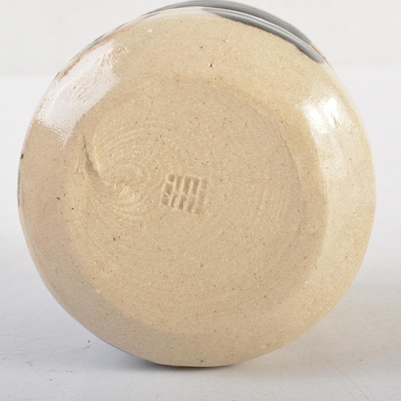 茶道具　黒織部　茶器　在銘　共箱　V　6330