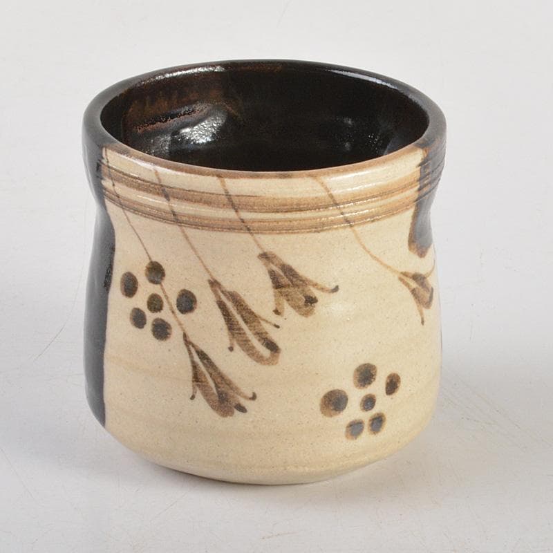 茶道具　黒織部　茶器　在銘　共箱　V　6330