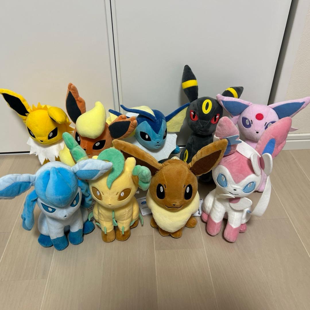 ポケモン もふぐっとぬいぐるみ ブイズ9体セット タグ付