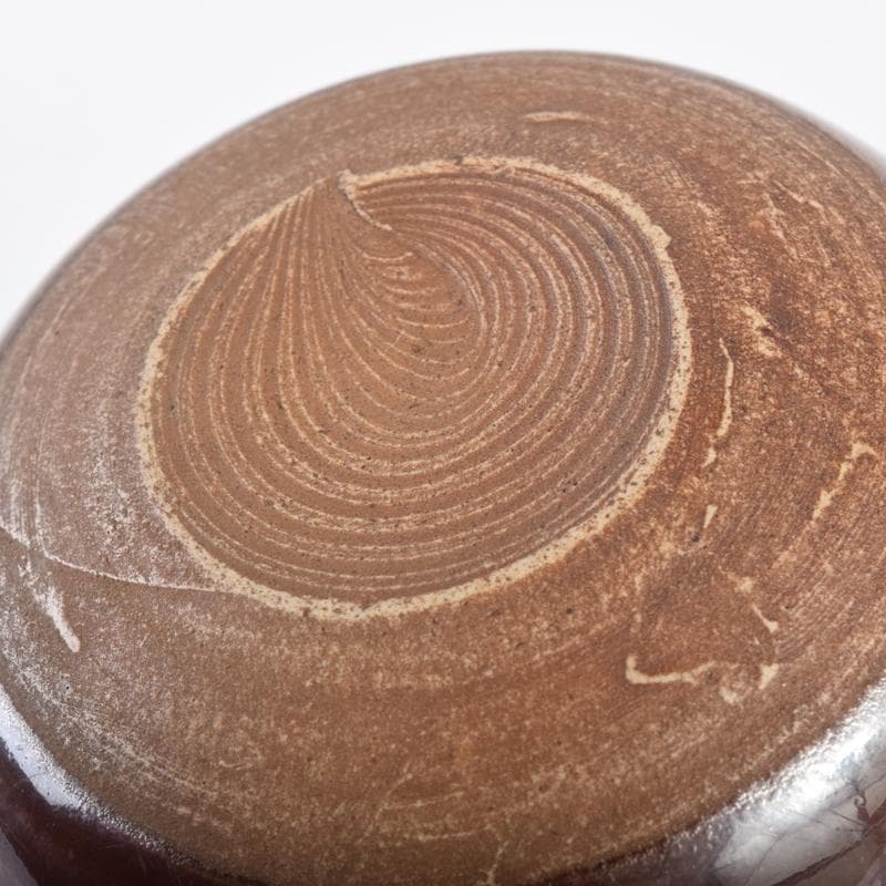 茶道具　京焼　平安　森岡嘉祥造　瀬戸　大海茶入　仕覆付　共箱　V　6959