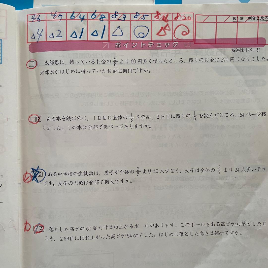 予習予習シリーズ 受験 算数 6年上下