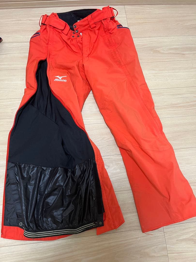 s*u様 ミズノ スキー RACING TEAM 上下セット L オレンジ-ネイ