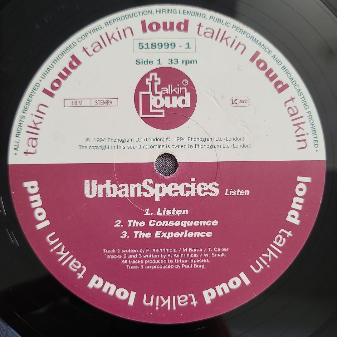 ★ＥＵオリジナル盤★『ＬＩＳＴＥＮ』アーバン・スピーシーズ ＬＰ