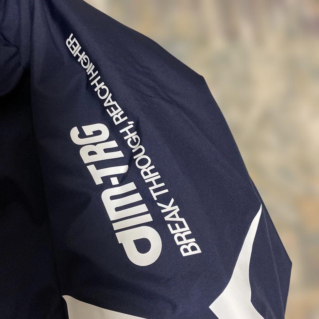 asics AIMTRG中綿ブレーカーフーディネイビーメンズXL