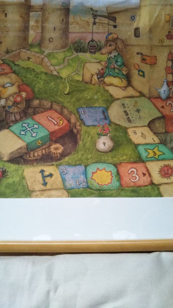 ✴️超特別価格【原画】『スゴロック居住区』犬　猫　動物画　パステル画　風景画