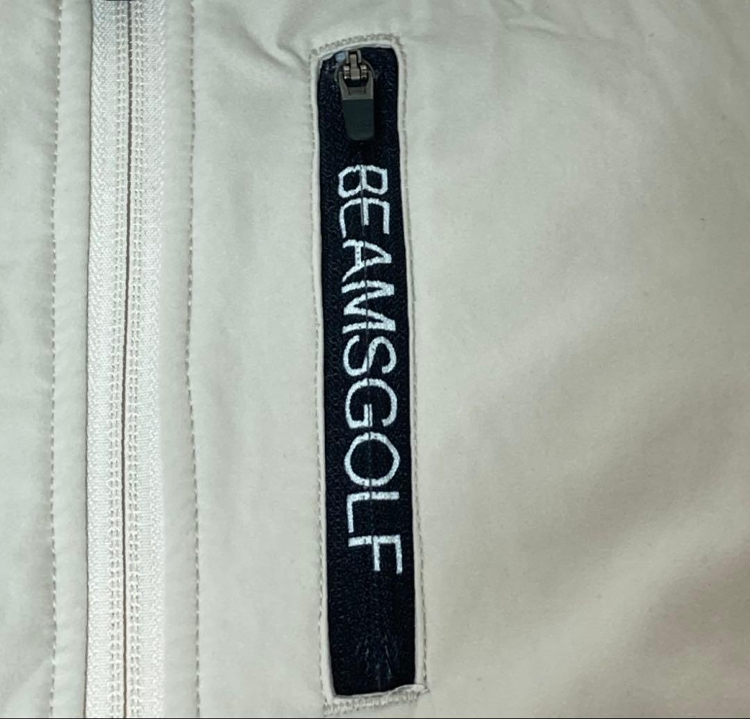 BEAMS GOLF ノーカラージャケット S オフホワイト