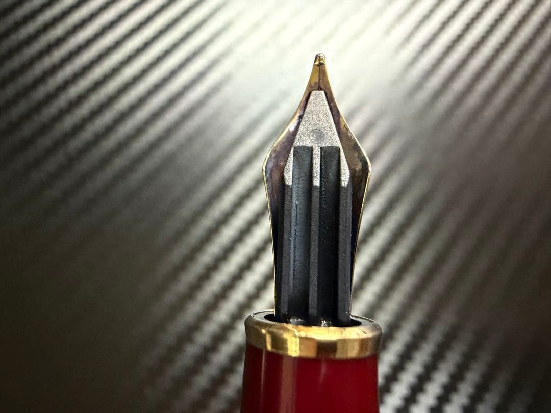 極美品 モンブラン マイスターシュテュック 144 ボルドー 中白 F 万年筆