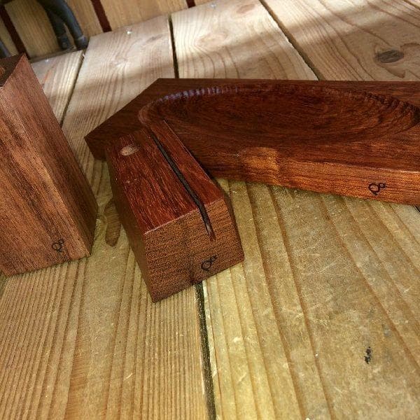 稀少 杢*祭り屋木材*高級 銘木アフリカンローズ無垢材*机上デスク3点セット