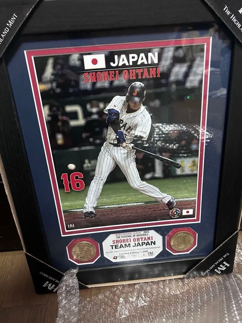 大谷翔平 WBC優勝記念 投打セット　郵便局限定1500個